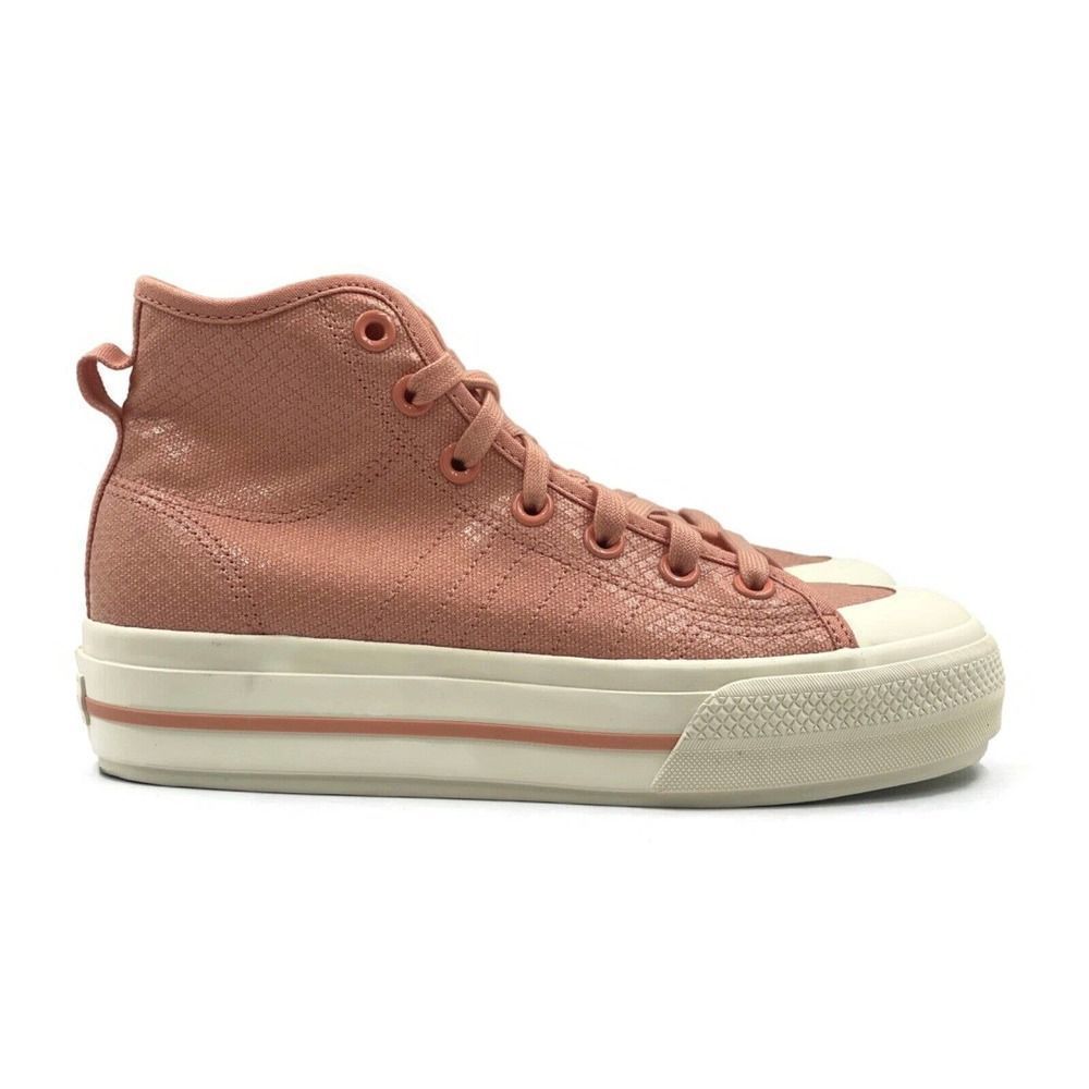 Adidas Nizza Platform Mid Womens Casual Retro Shoe Pink Fashion Sneaker
